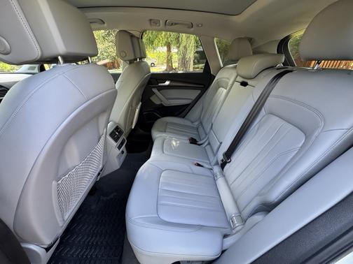 White 2022 Audi Q5 45 S line Premium Plus