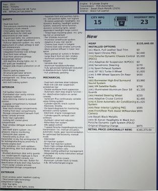 2011 Porsche Panamera Panamera Turbo