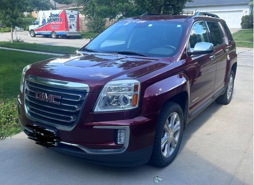 Red 2016 GMC Terrain SLT