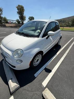 White 2012 FIAT 500 Pop
