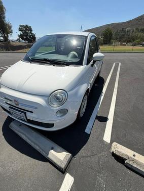 White 2012 FIAT 500 Pop