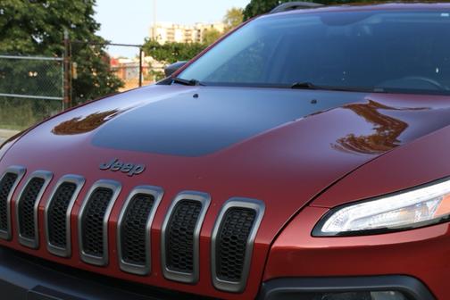 Red 2014 Jeep Cherokee Trailhawk