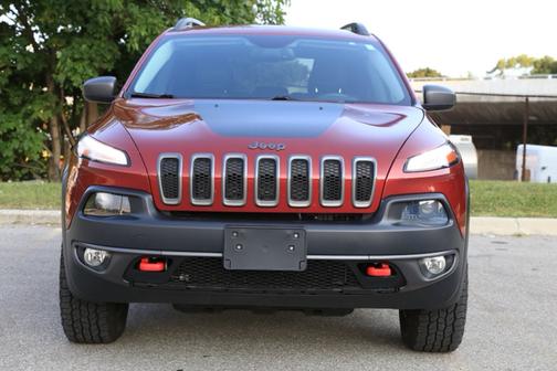 Red 2014 Jeep Cherokee Trailhawk