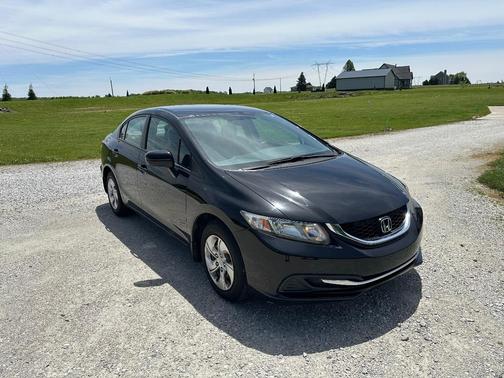 Black 2014 Honda Civic LX