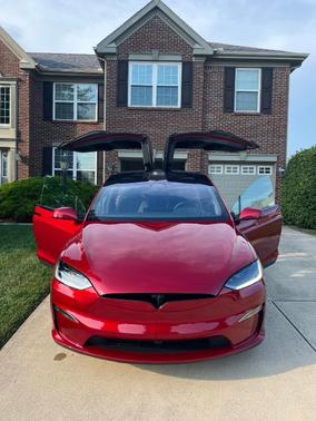 Red 2026 Tesla Model X AWD