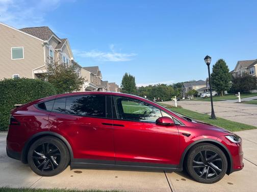 Red 2026 Tesla Model X AWD
