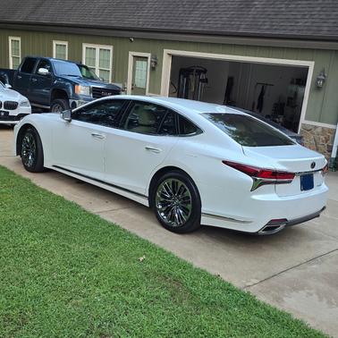White 2018 Lexus LS 500 Base