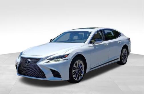 White 2018 Lexus LS 500 Base
