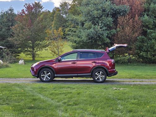 Red 2018 Toyota RAV4 Adventure