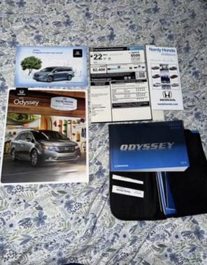 Blue 2014 Honda Odyssey EX
