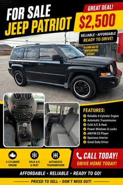 Black 2009 Jeep Patriot Sport
