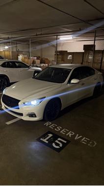 White 2015 INFINITI Q50 Premium