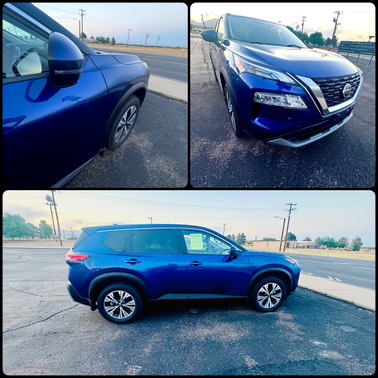 Blue 2021 Nissan Rogue SV