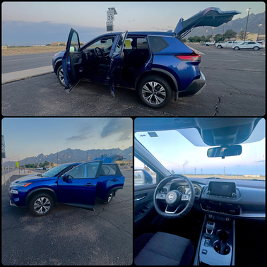 Blue 2021 Nissan Rogue SV