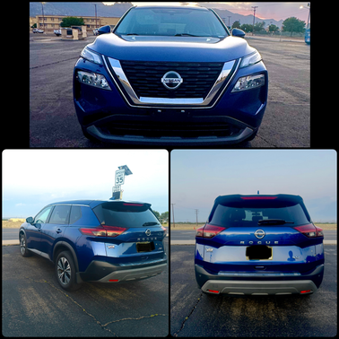 Blue 2021 Nissan Rogue SV