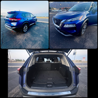 Blue 2021 Nissan Rogue SV
