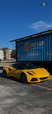Yellow 2024 Lotus Emira First Edition