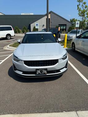 White 2021 Polestar 2 Launch Edition