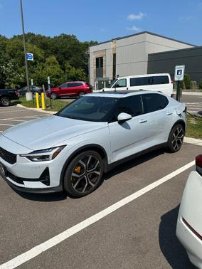White 2021 Polestar 2 Launch Edition