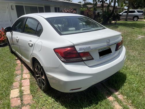 White 2014 Honda Civic EX