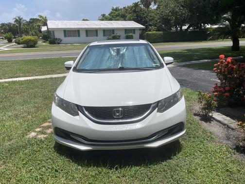 White 2014 Honda Civic EX