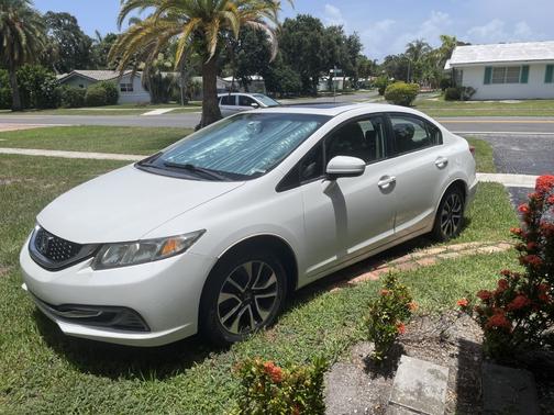 White 2014 Honda Civic EX