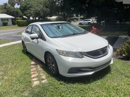 White 2014 Honda Civic EX