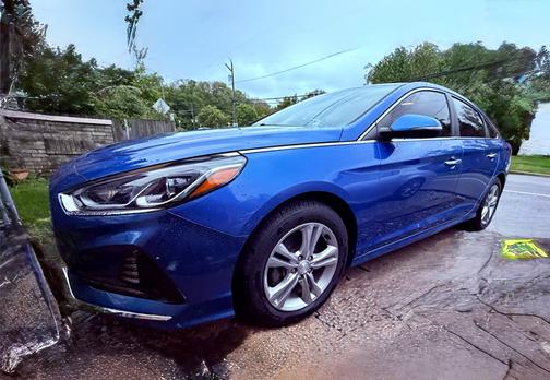 Blue 2018 Hyundai SONATA SEL