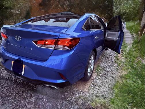 Blue 2018 Hyundai SONATA SEL