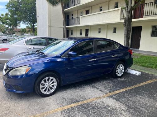 Blue 2018 Nissan Sentra SV