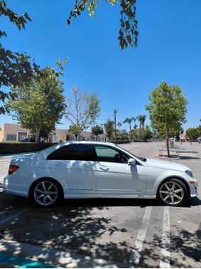 White 2014 Mercedes-Benz C-Class C 250 Sport