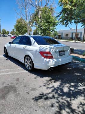 White 2014 Mercedes-Benz C-Class C 250 Sport