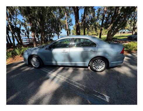 Blue 2011 Ford Fusion Hybrid Base