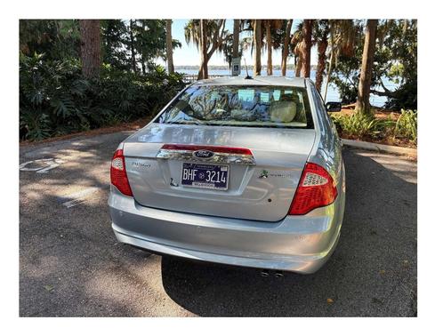 Blue 2011 Ford Fusion Hybrid Base