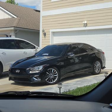 Black 2023 INFINITI Q50 3.0t LUXE