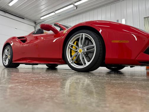 Red 2019 Ferrari 488 Spider Base