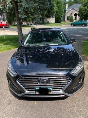 Black 2018 Hyundai SONATA SEL