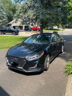 Black 2018 Hyundai SONATA SEL