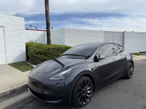 Gray 2024 Tesla Model Y Performance