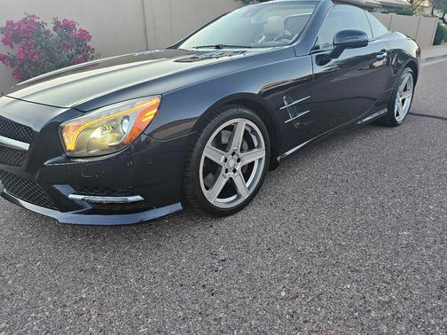 Blue 2014 Mercedes-Benz SL-Class SL 550