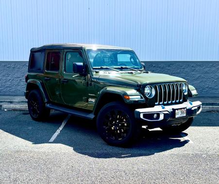 Green 2023 Jeep Wrangler 4xe Sahara