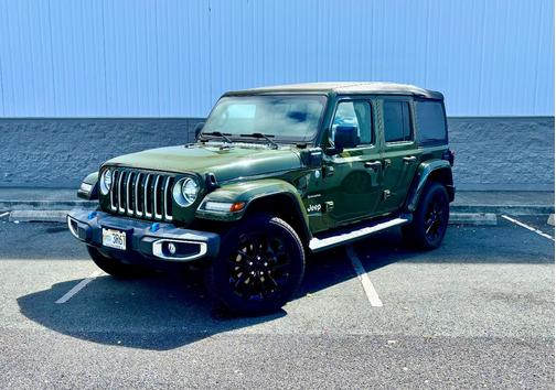 Green 2023 Jeep Wrangler 4xe Sahara