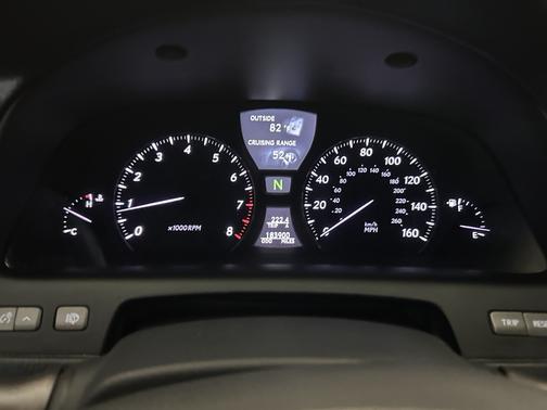 Black 2009 Lexus LS 460 Base