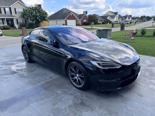Black 2021 Tesla Model S Plaid