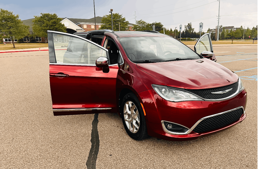 Red 2020 Chrysler Pacifica Limited