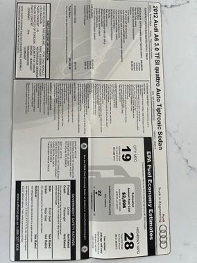 Black 2012 Audi A6 3.0T Prestige