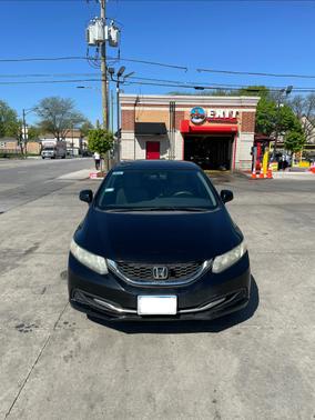 Black 2013 Honda Civic LX