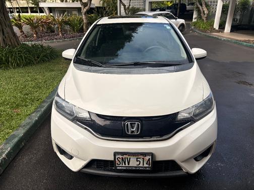 White 2015 Honda Fit EX