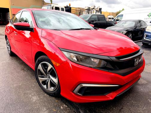 Red 2020 Honda Civic LX
