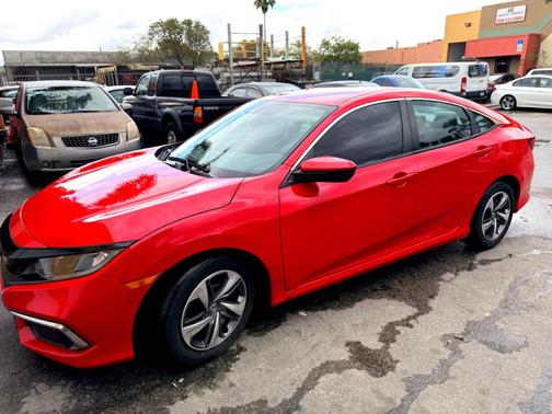 Red 2020 Honda Civic LX